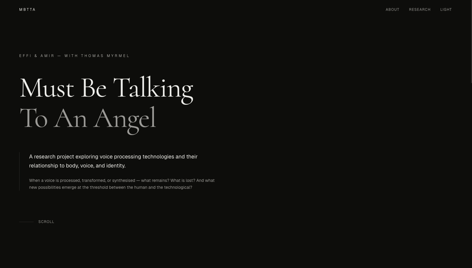 Must Be Talking To An Angel